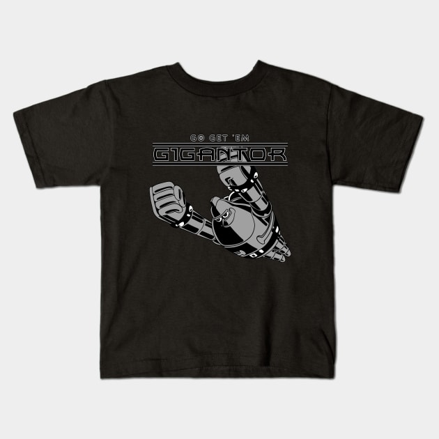 Go get 'em Gigantor (Tetsujin 28-Go) Kids T-Shirt by Breakpoint